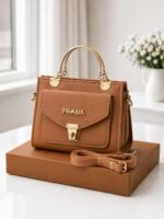 Metal Handle Crossbody Bag - Image 2