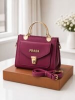 Metal Handle Crossbody Bag