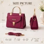 Metal Handle Crossbody Bag - Image 8