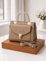 Metal Handle Crossbody Bag - Image 6