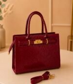 ✨ Elegant White Croco Texture Handbag ✨ - Image 2