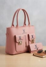 Elegant Handbag & Matching Wallet Set - Image 9