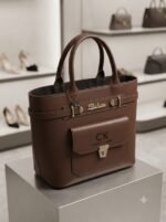 Midnight Luxe Top Handle Tote Bag - Image 6